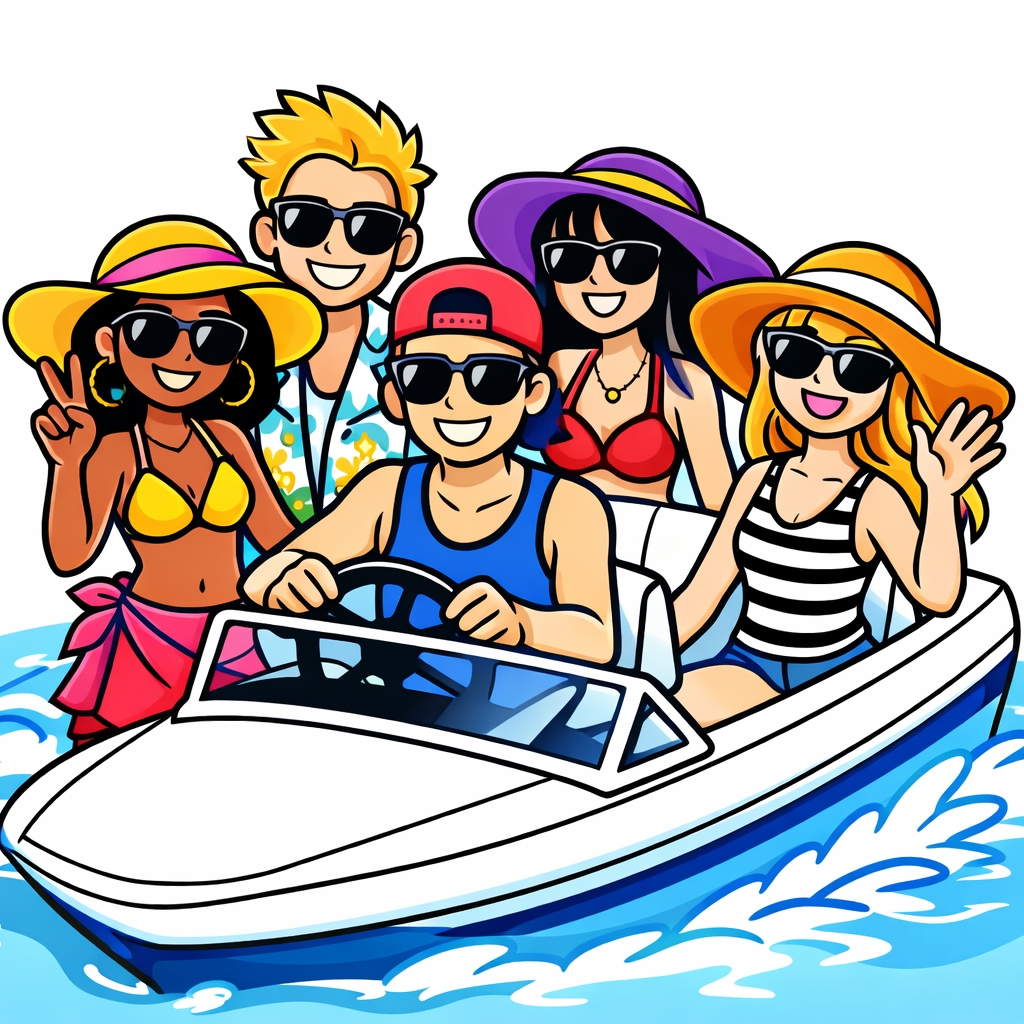 disegno di Ragazzi in Costume  a colori