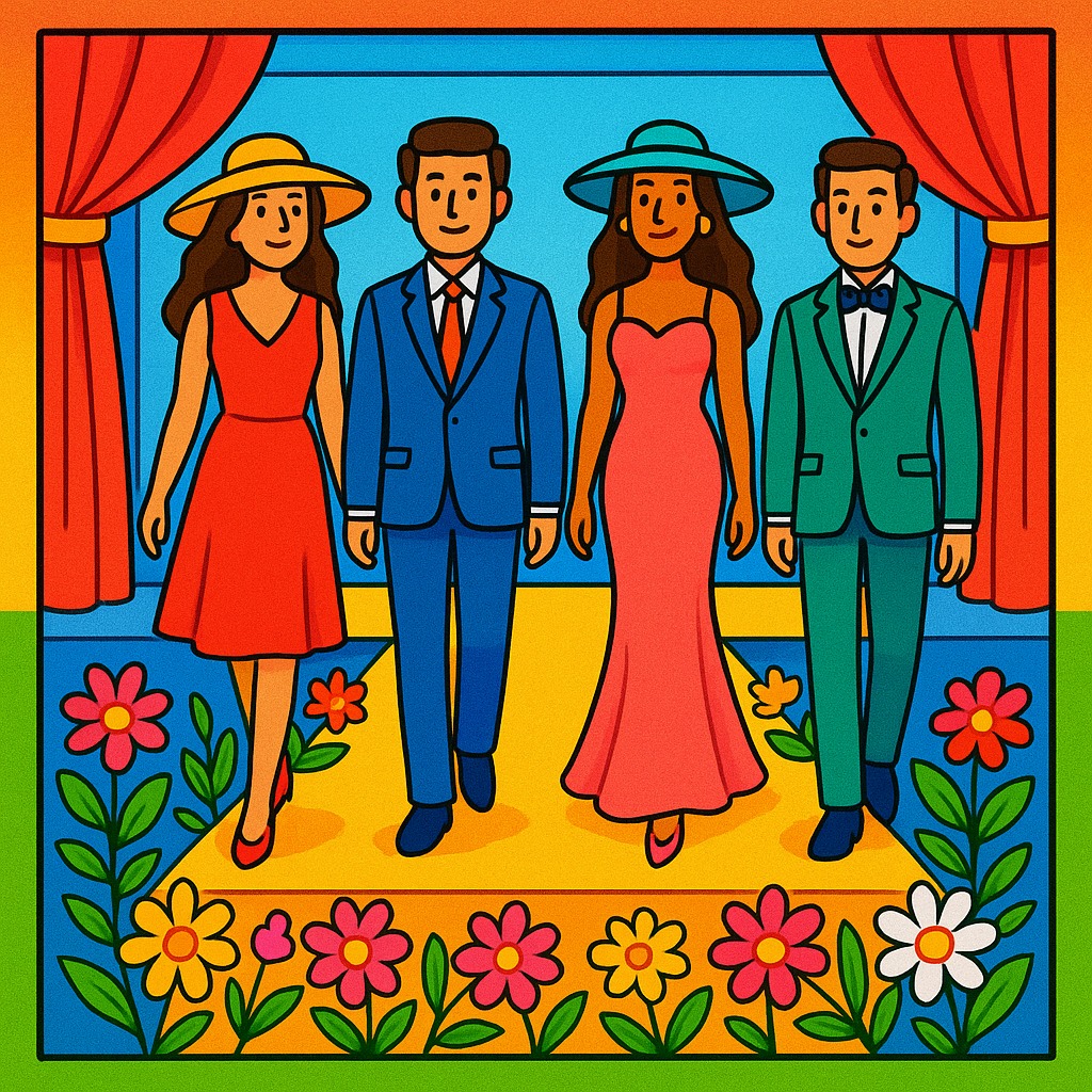 disegno di Sfilata di Moda a colori