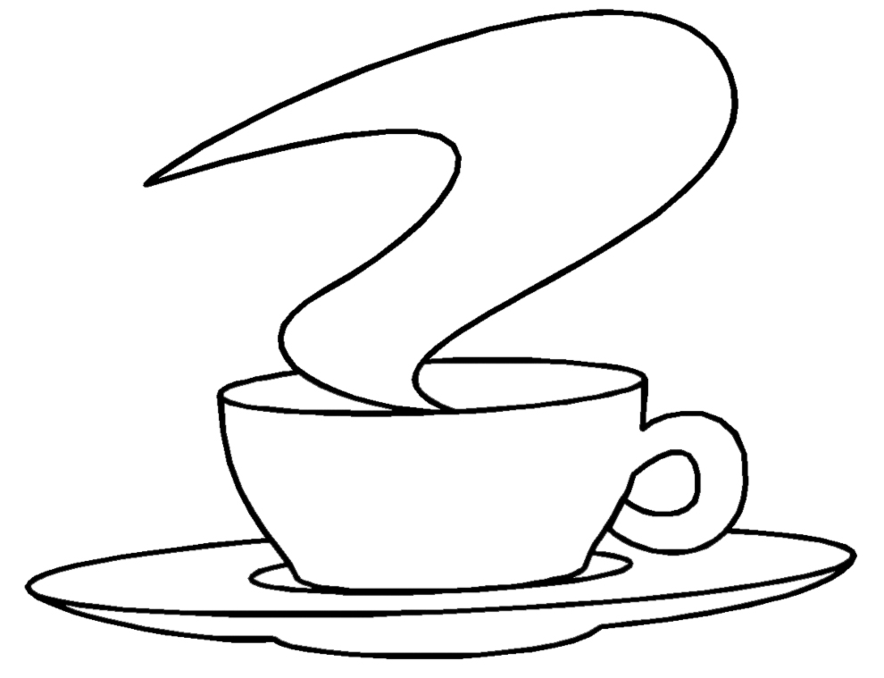 disegno di Caffè da colorare