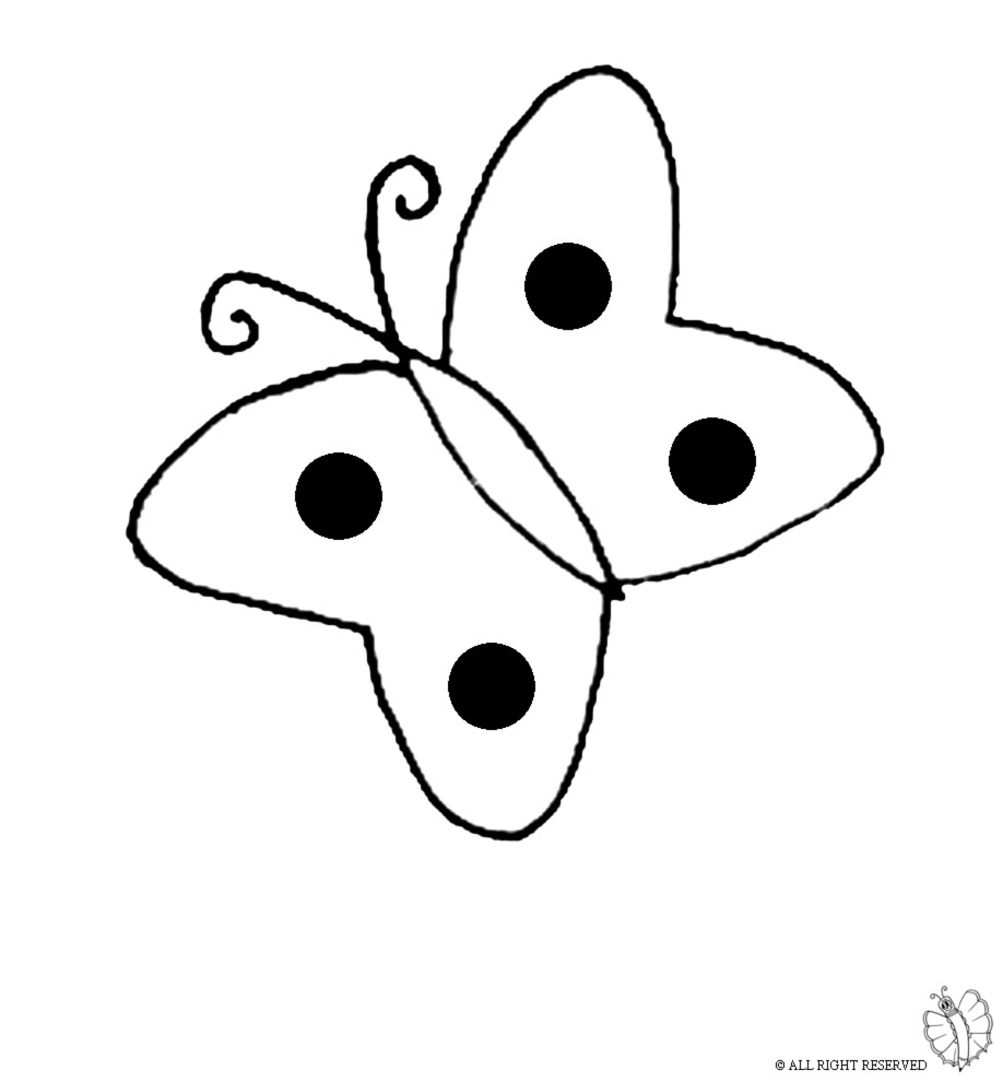 disegno di Farfalla da colorare