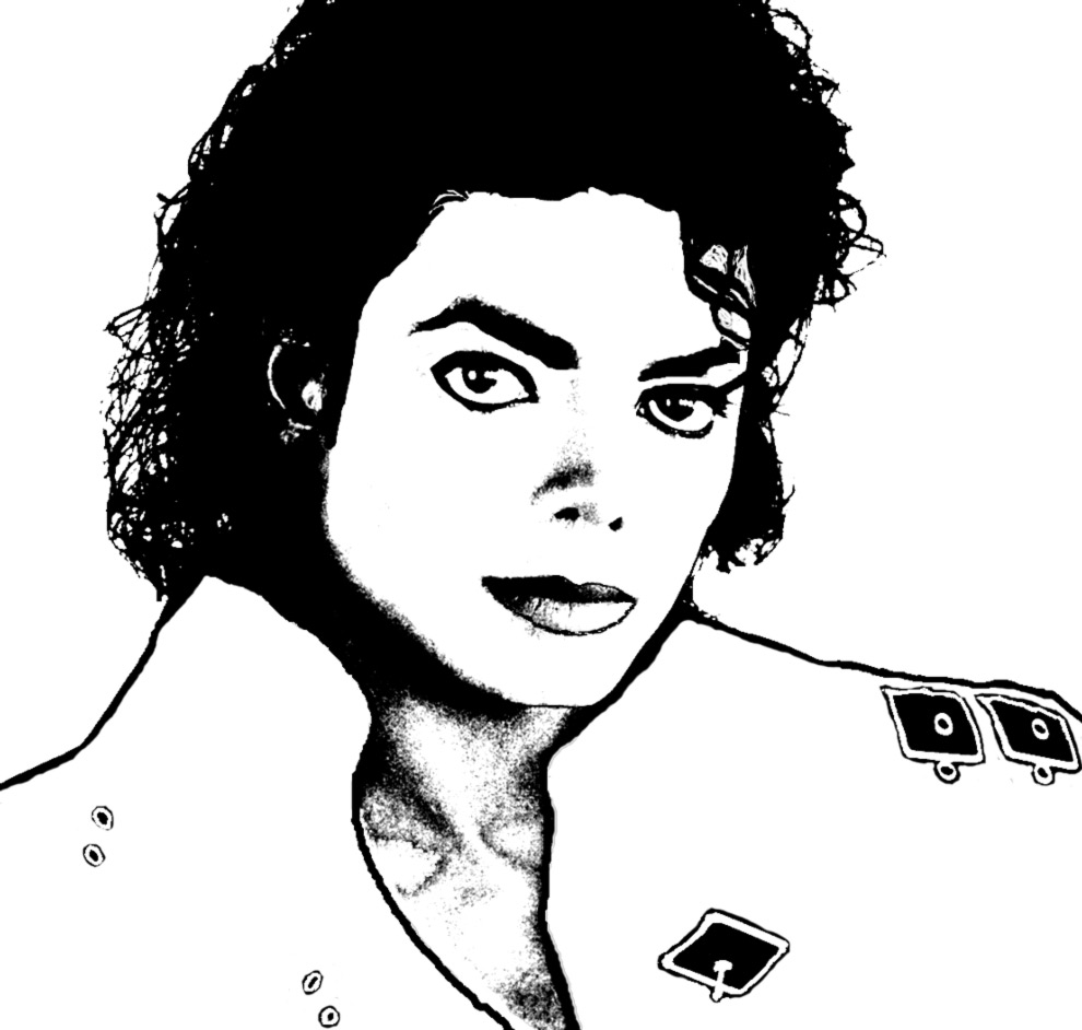 disegno di Michael Jackson da colorare