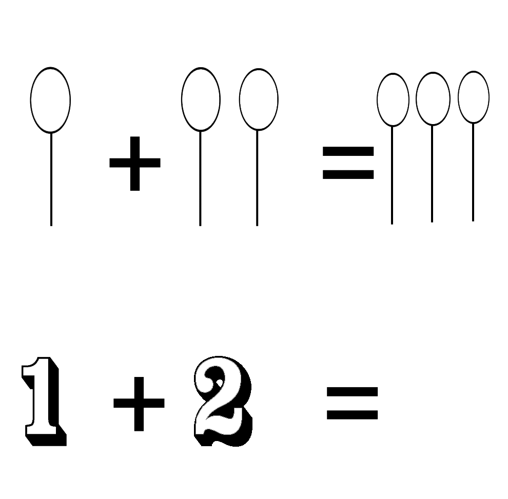 disegno di Addizioni con Palloncini da colorare