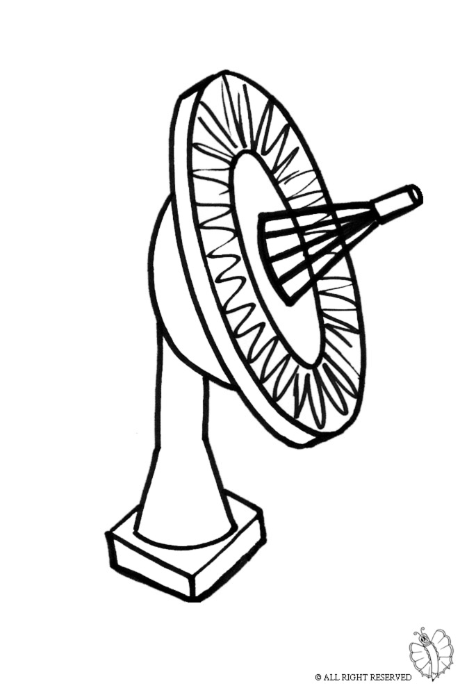 disegno di Antenna Satellitare da colorare