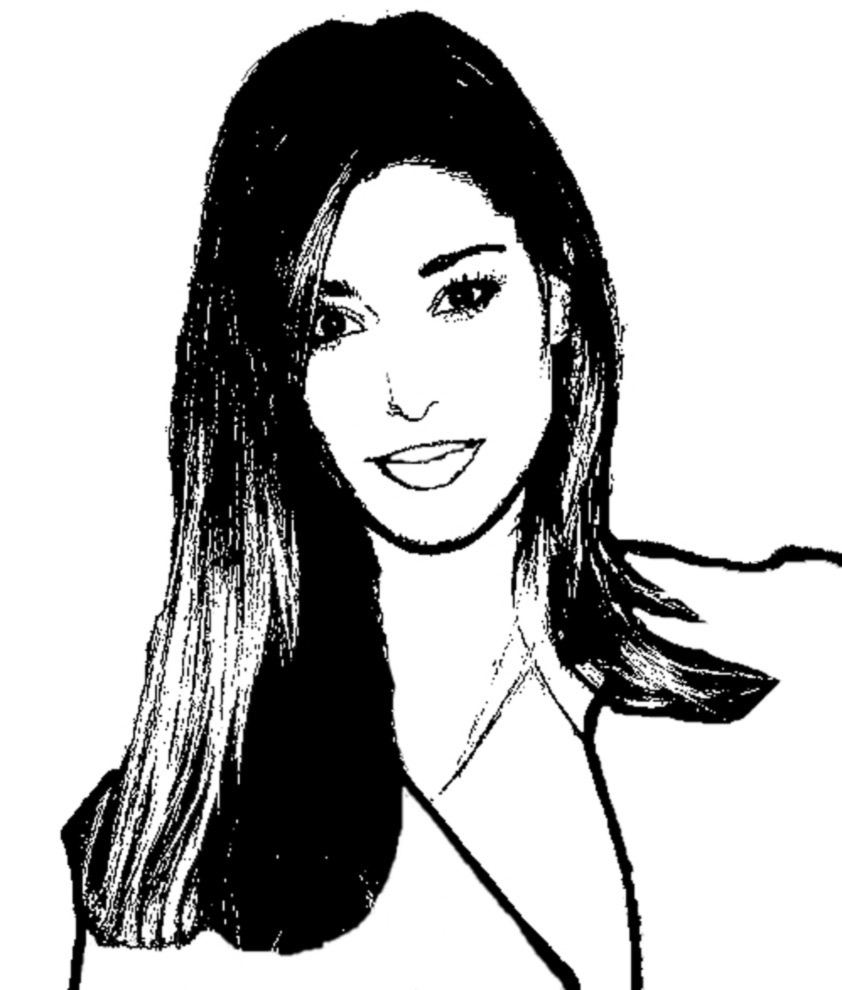 disegno di Belen Rodriguez da colorare