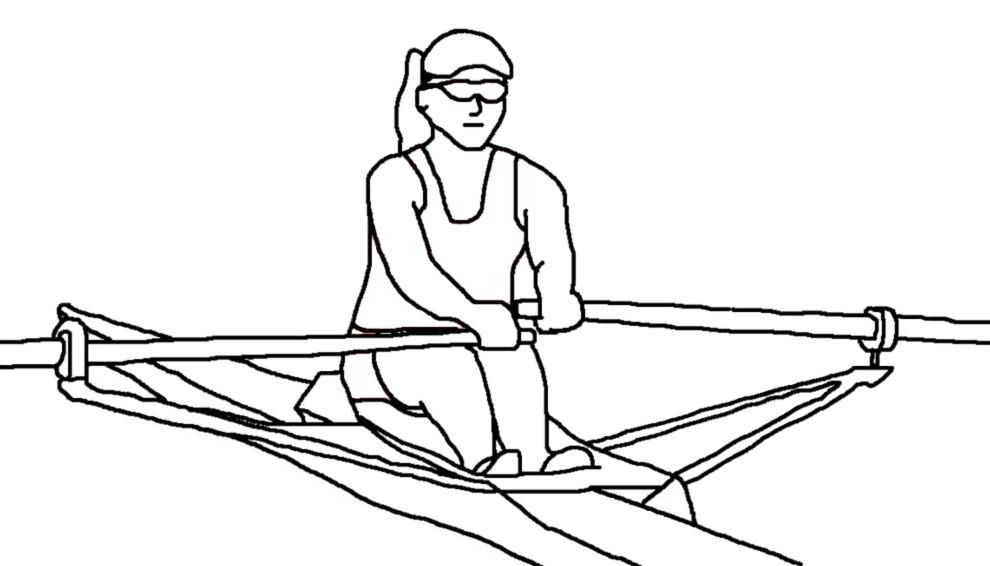 disegno di Canottaggio Femminile da colorare