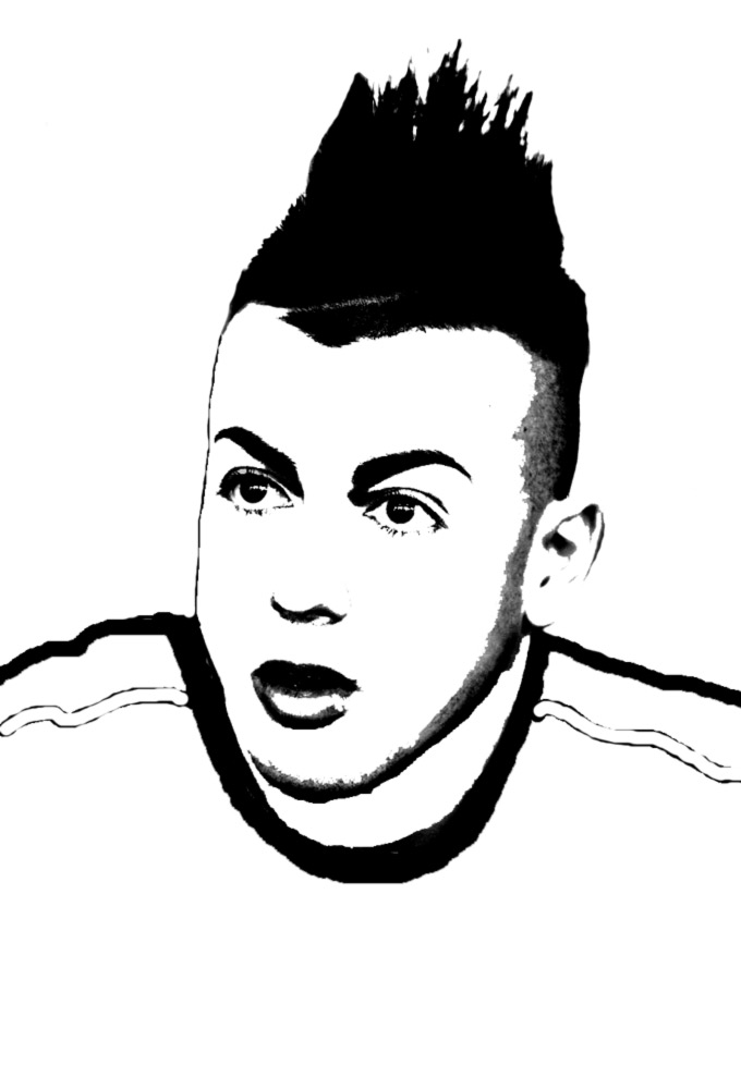 disegno di El Shaarawy da colorare