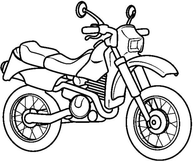 disegno di La Motocicletta da colorare