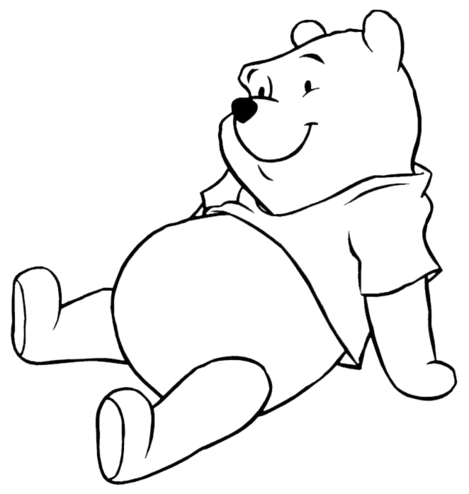 disegno di Winnie The Pooh  da colorare