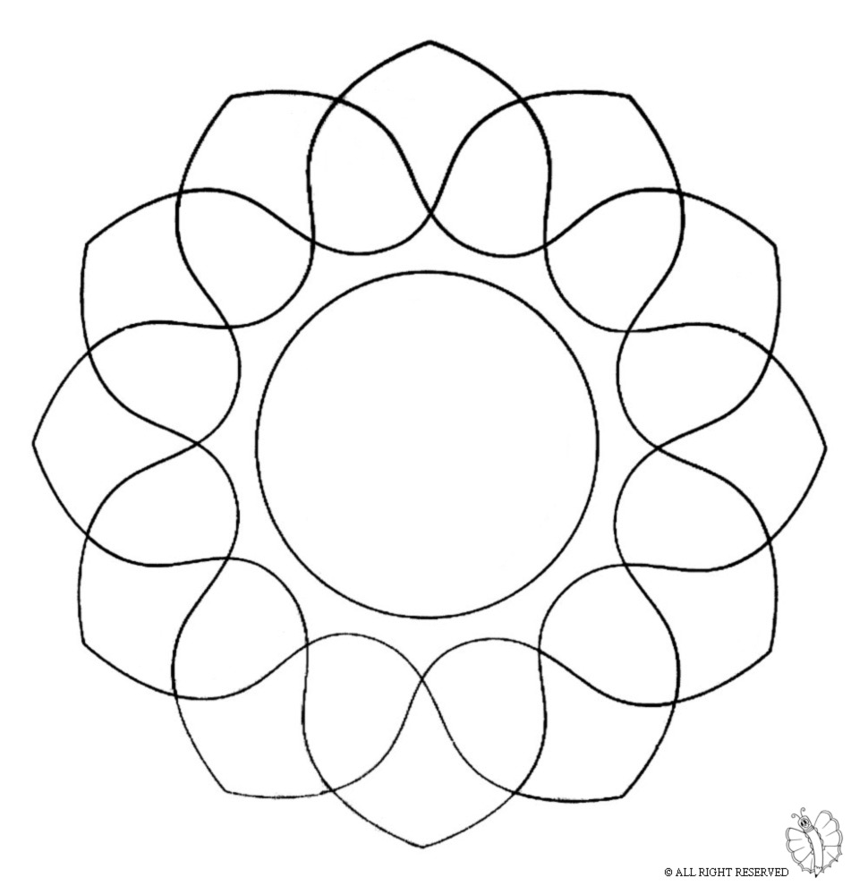 disegno di Mandala 5 da colorare