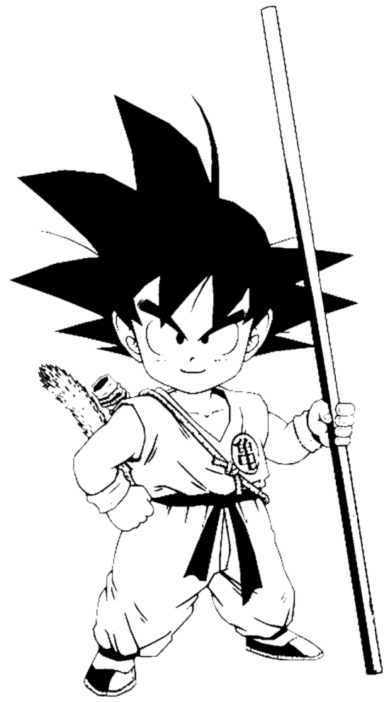 disegno di Goku Dragon Ball da colorare