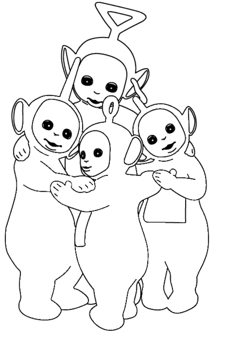 disegno di I Teletubbies da colorare