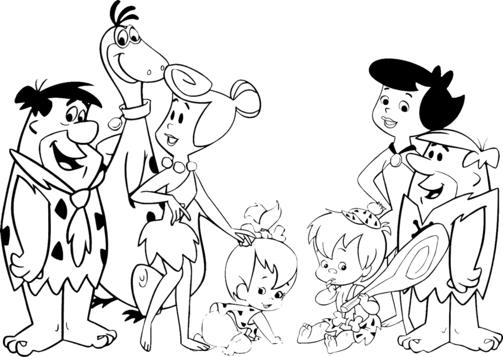 disegno di The Flintstones da colorare