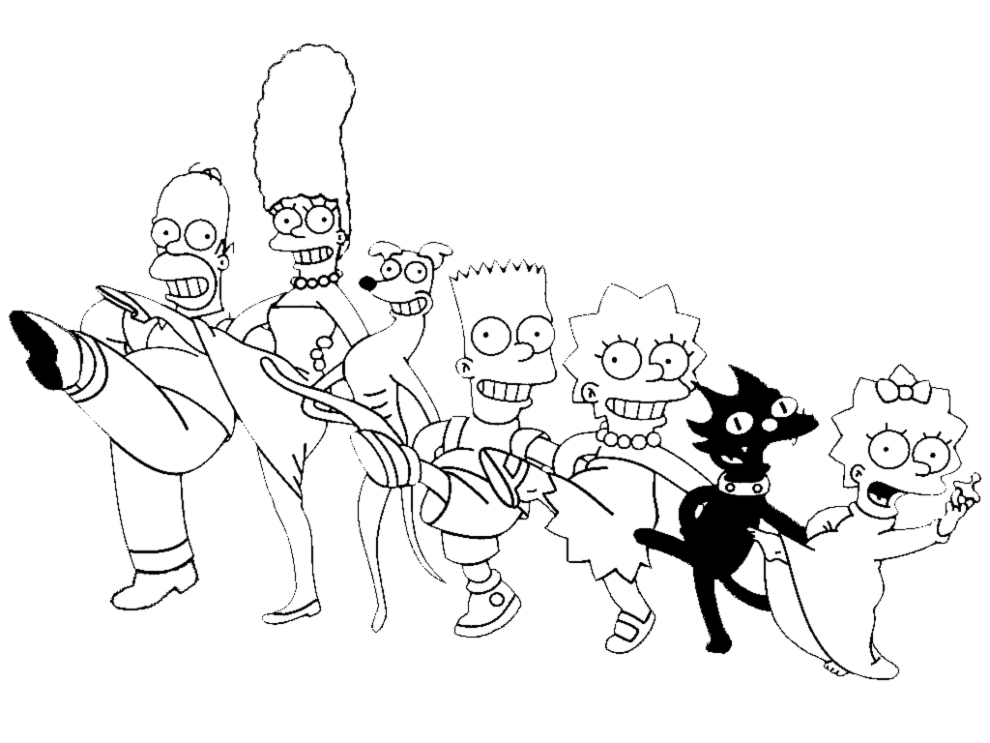 disegno di The Simpsons da colorare