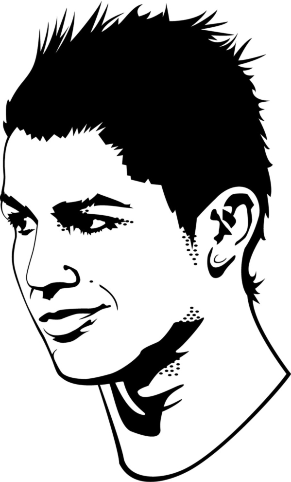 disegno di Cristiano Ronaldo da colorare